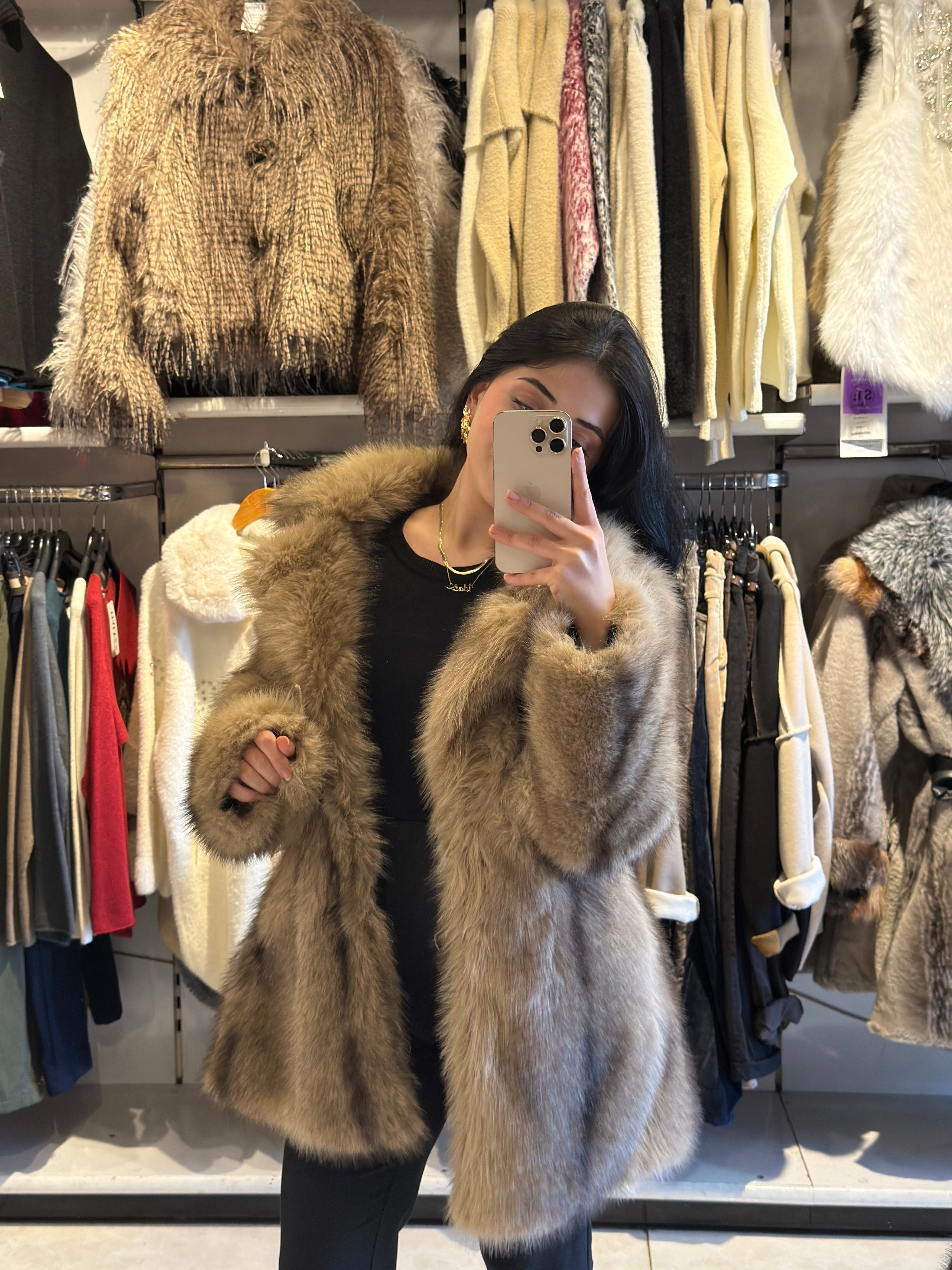 Çift Renk Peluş Kürk