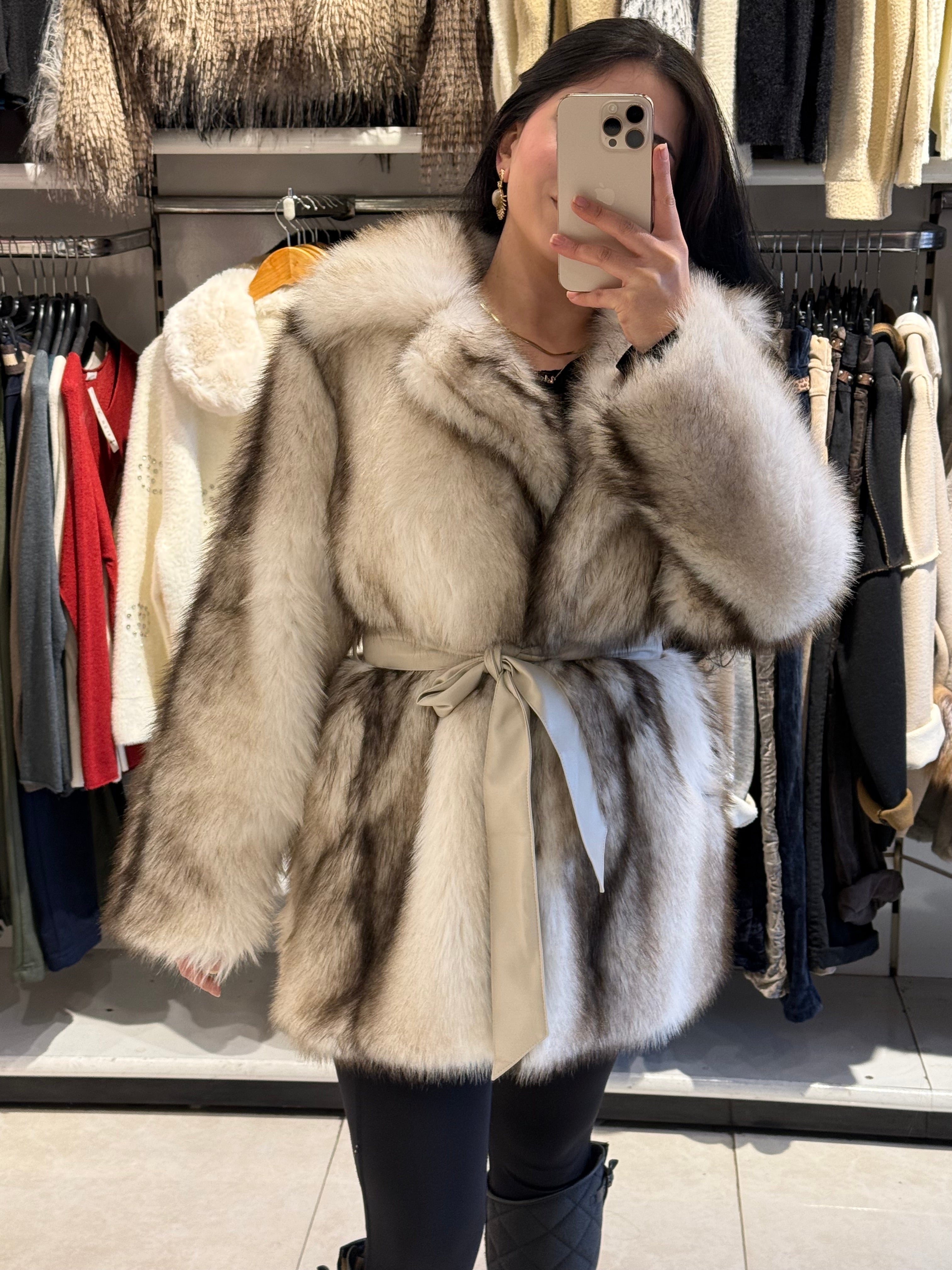 Çift Renk Peluş Kürk