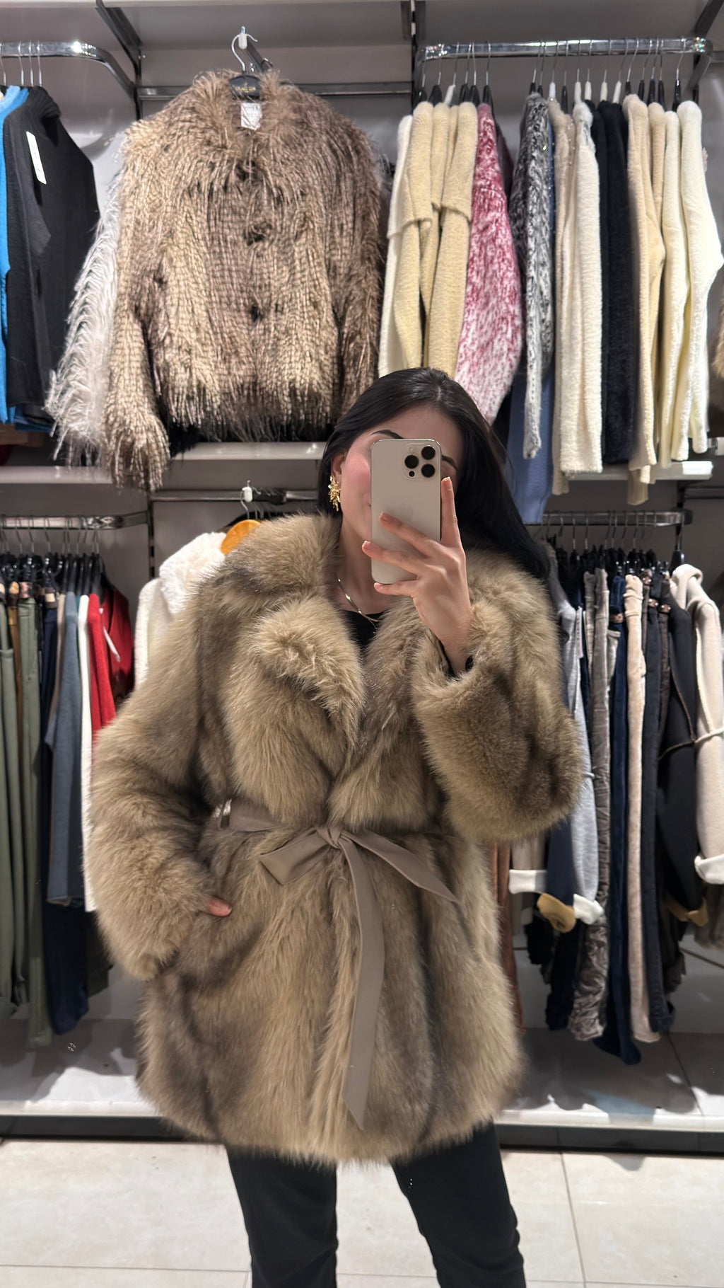 Çift Renk Peluş Kürk