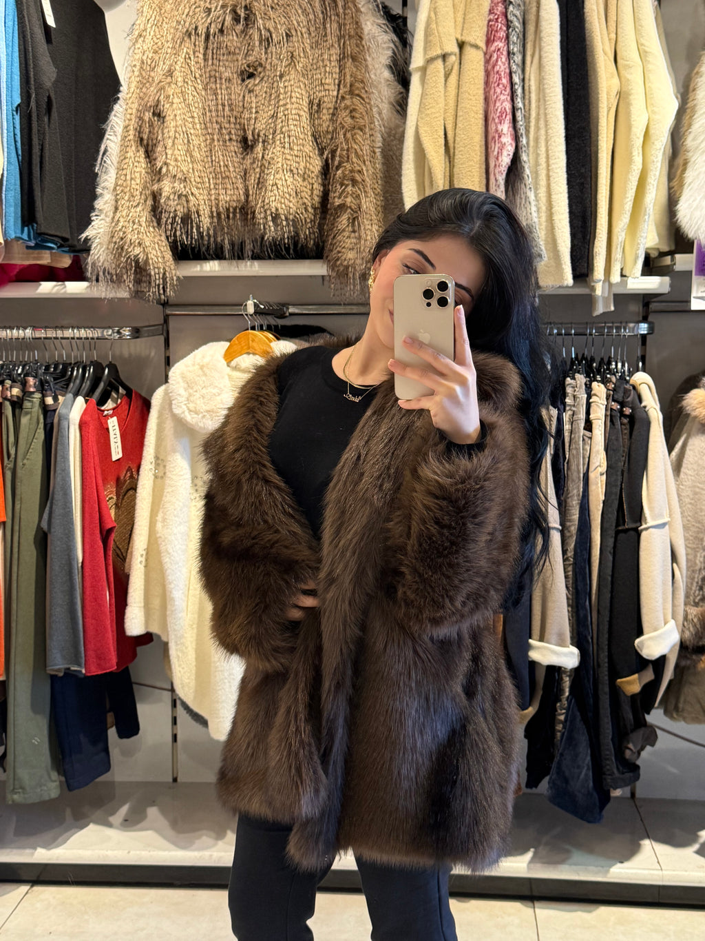 Çift Renk Peluş Kürk