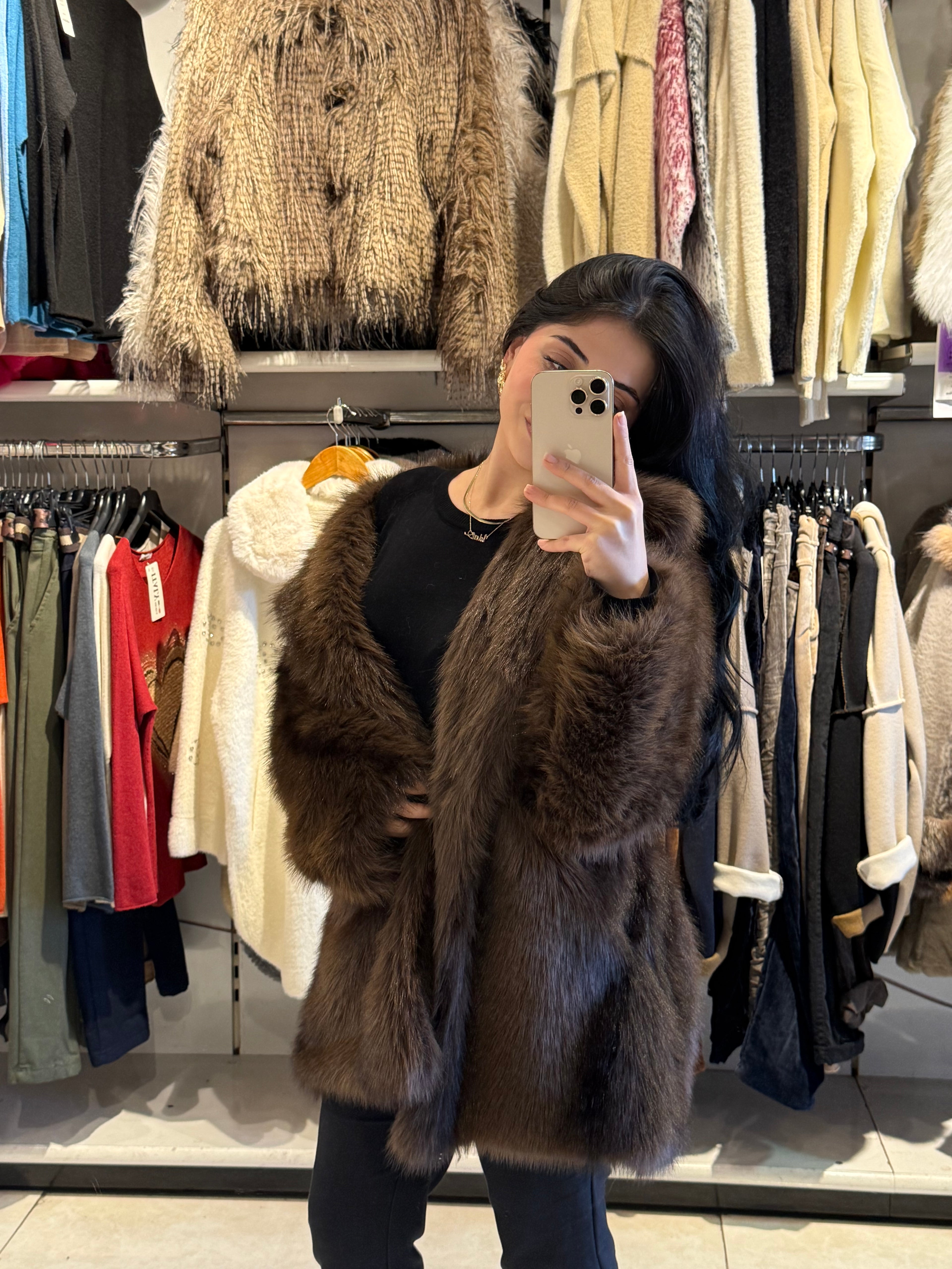 Çift Renk Peluş Kürk