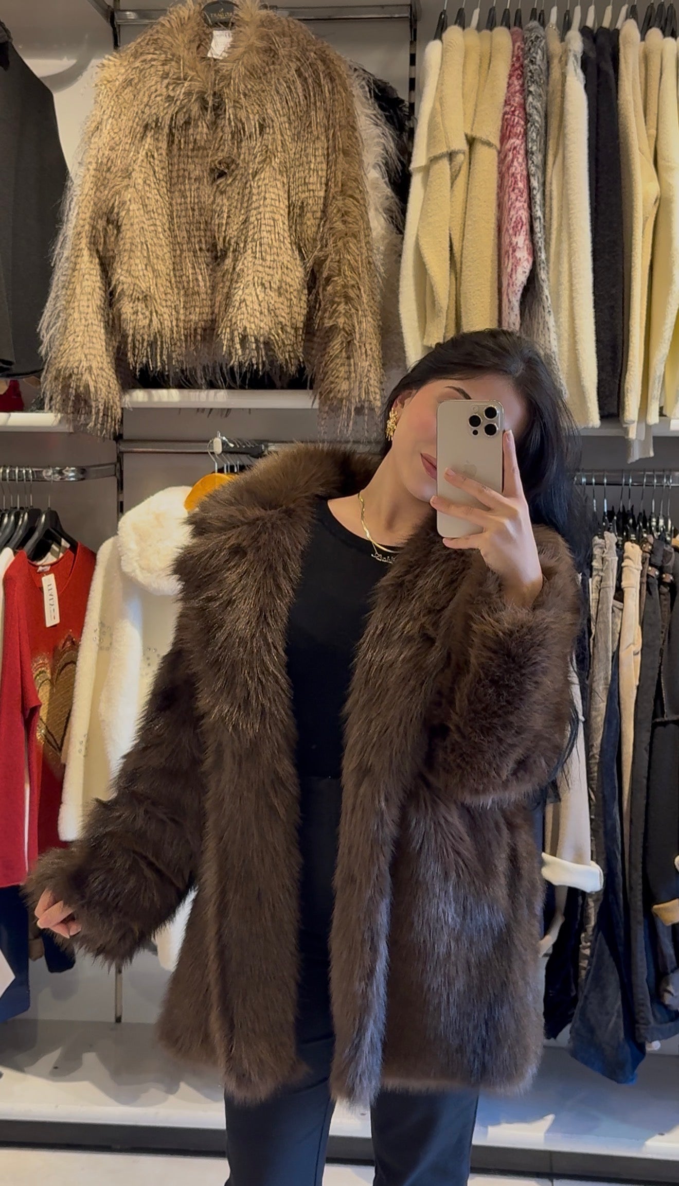 Çift Renk Peluş Kürk