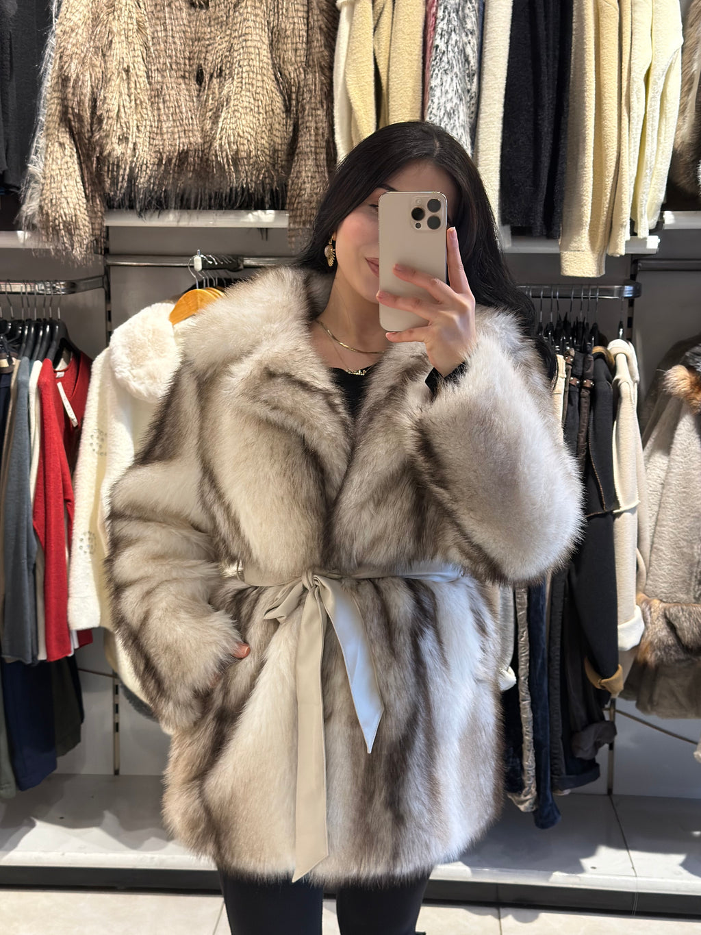 Çift Renk Peluş Kürk