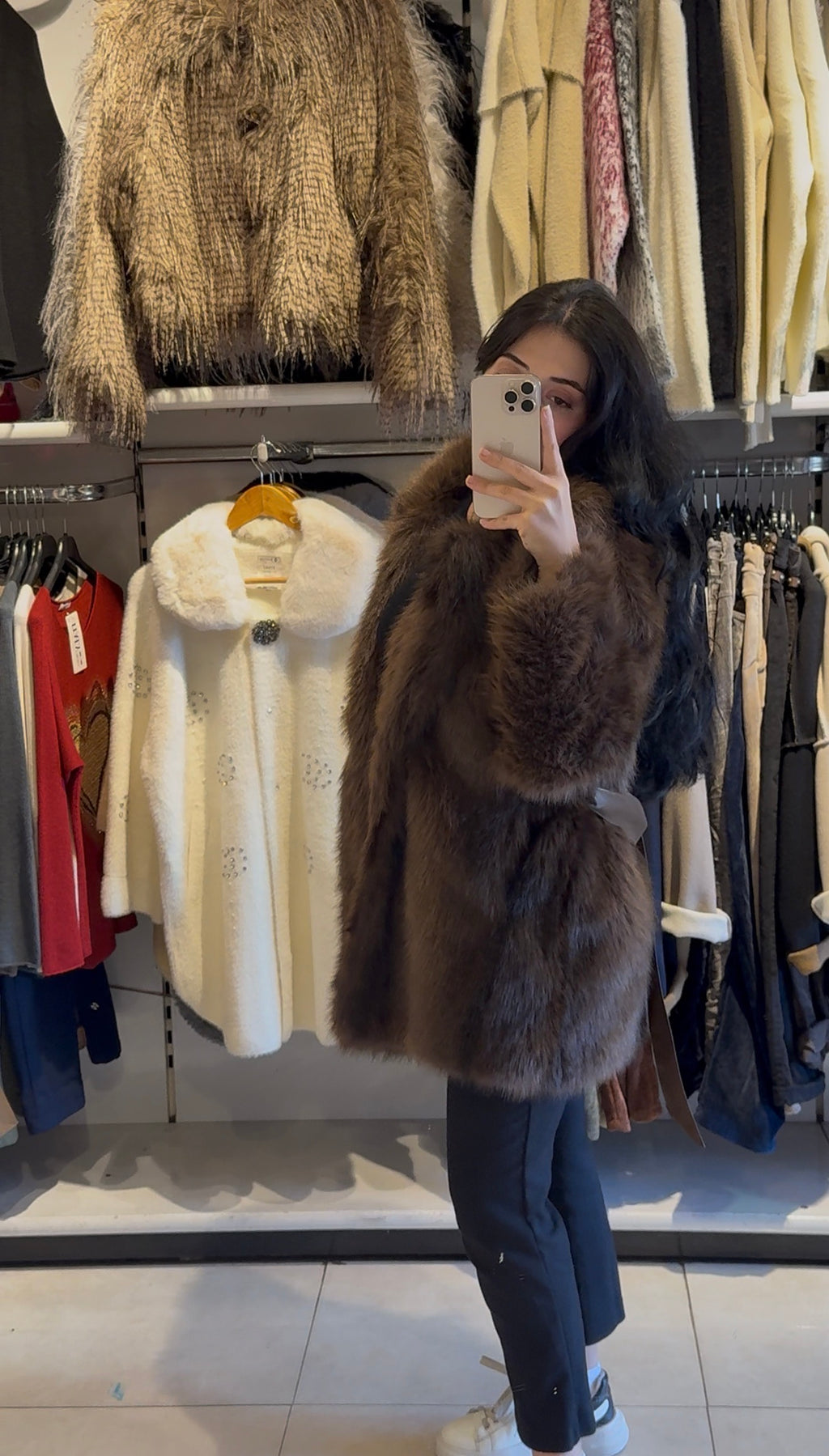 Çift Renk Peluş Kürk