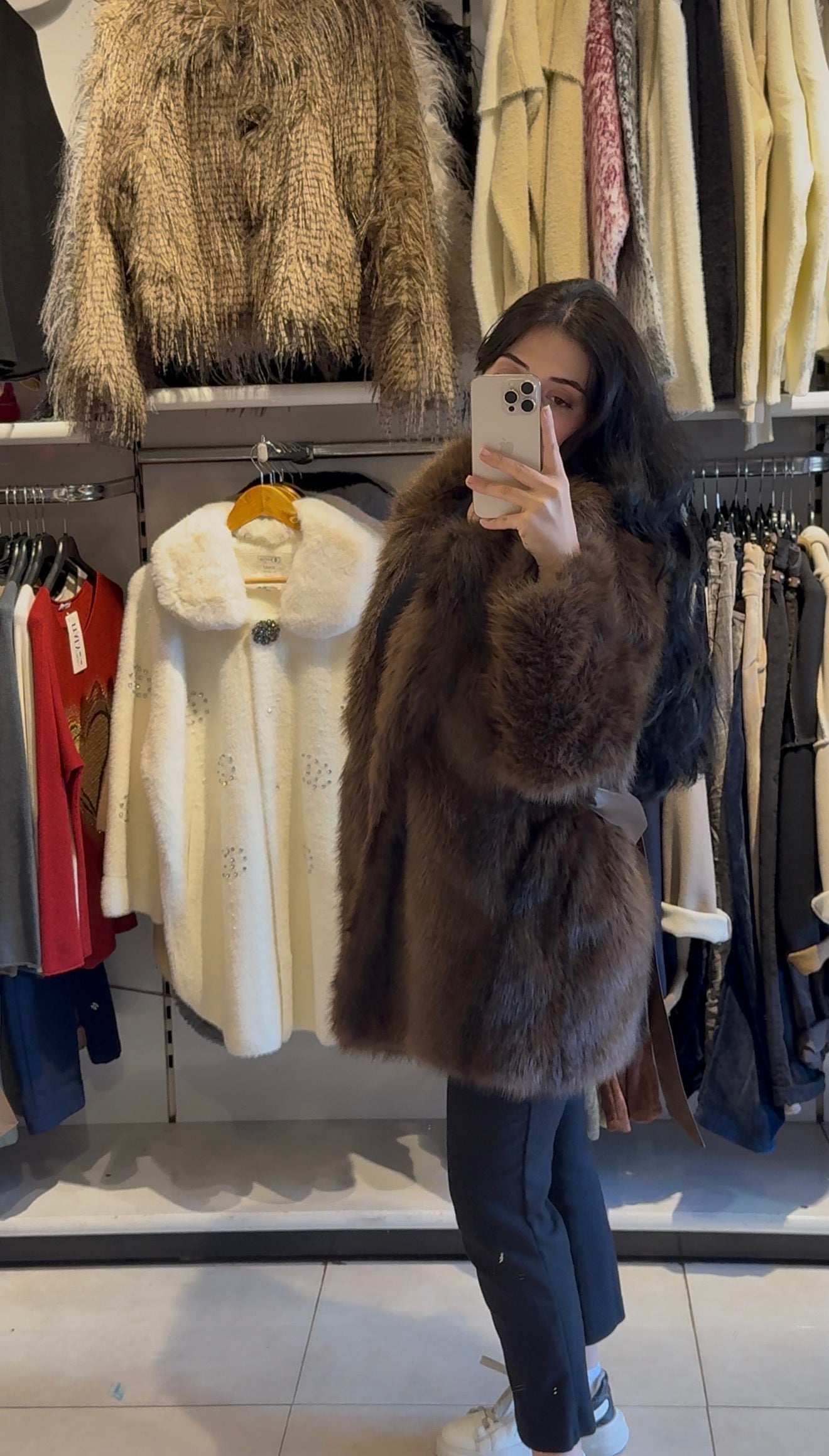 Çift Renk Peluş Kürk