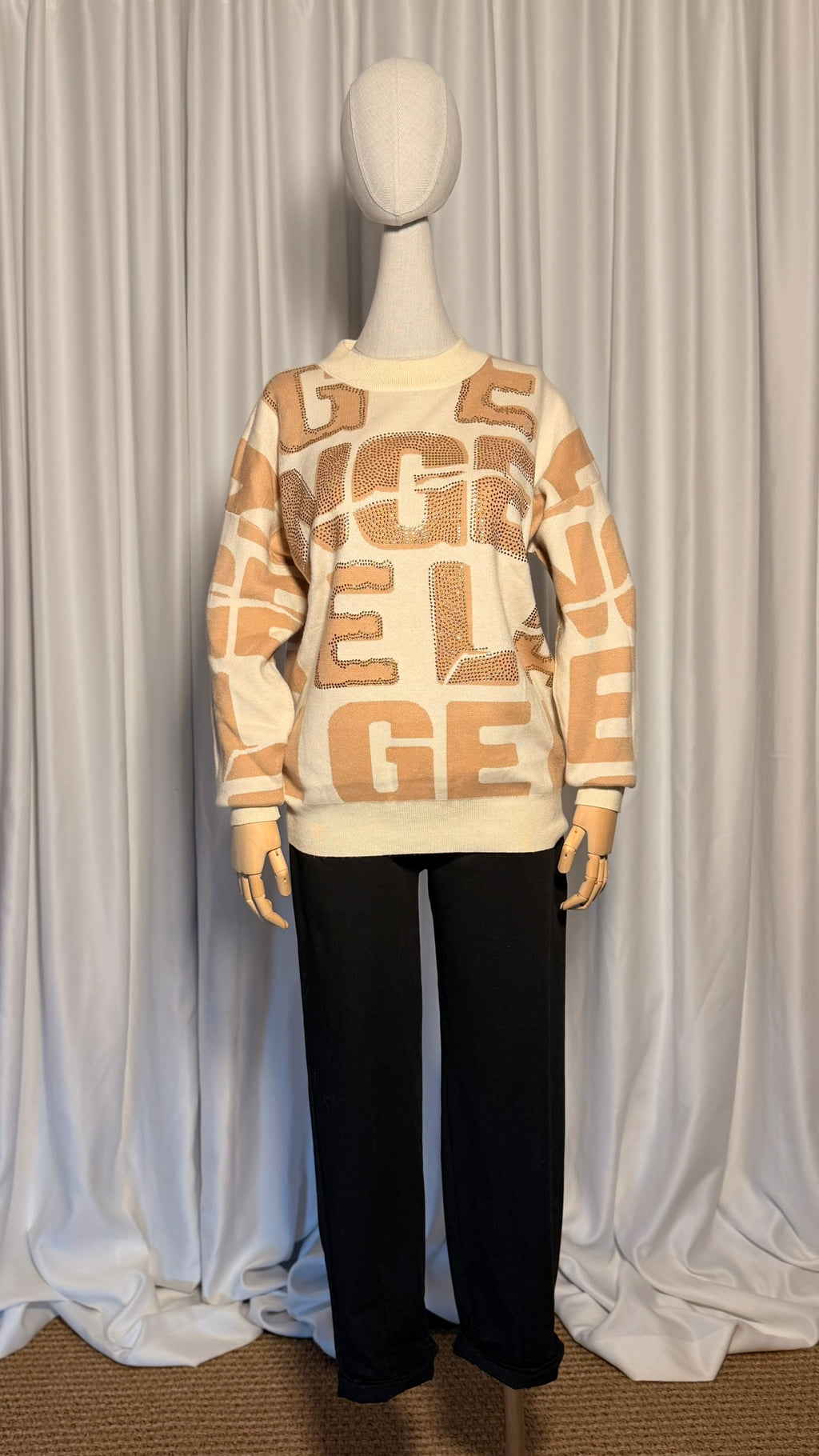 Krem-Bej Logolu Triko Kazak