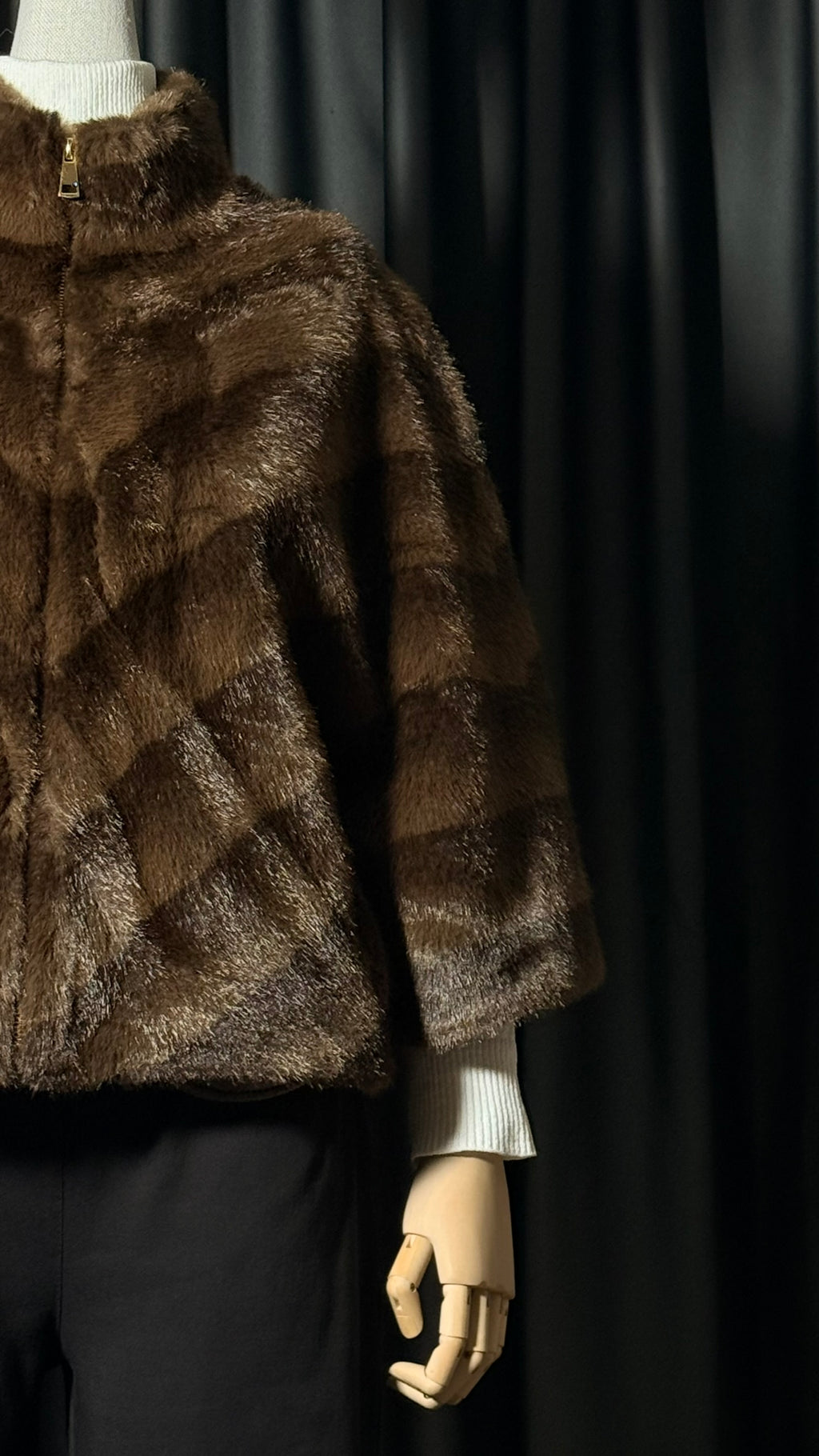 Kahverengi Kısa Kürk Ceket