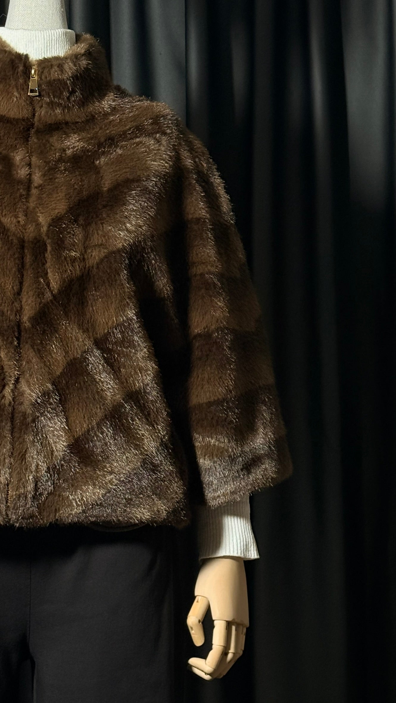 Kahverengi Kısa Kürk Ceket