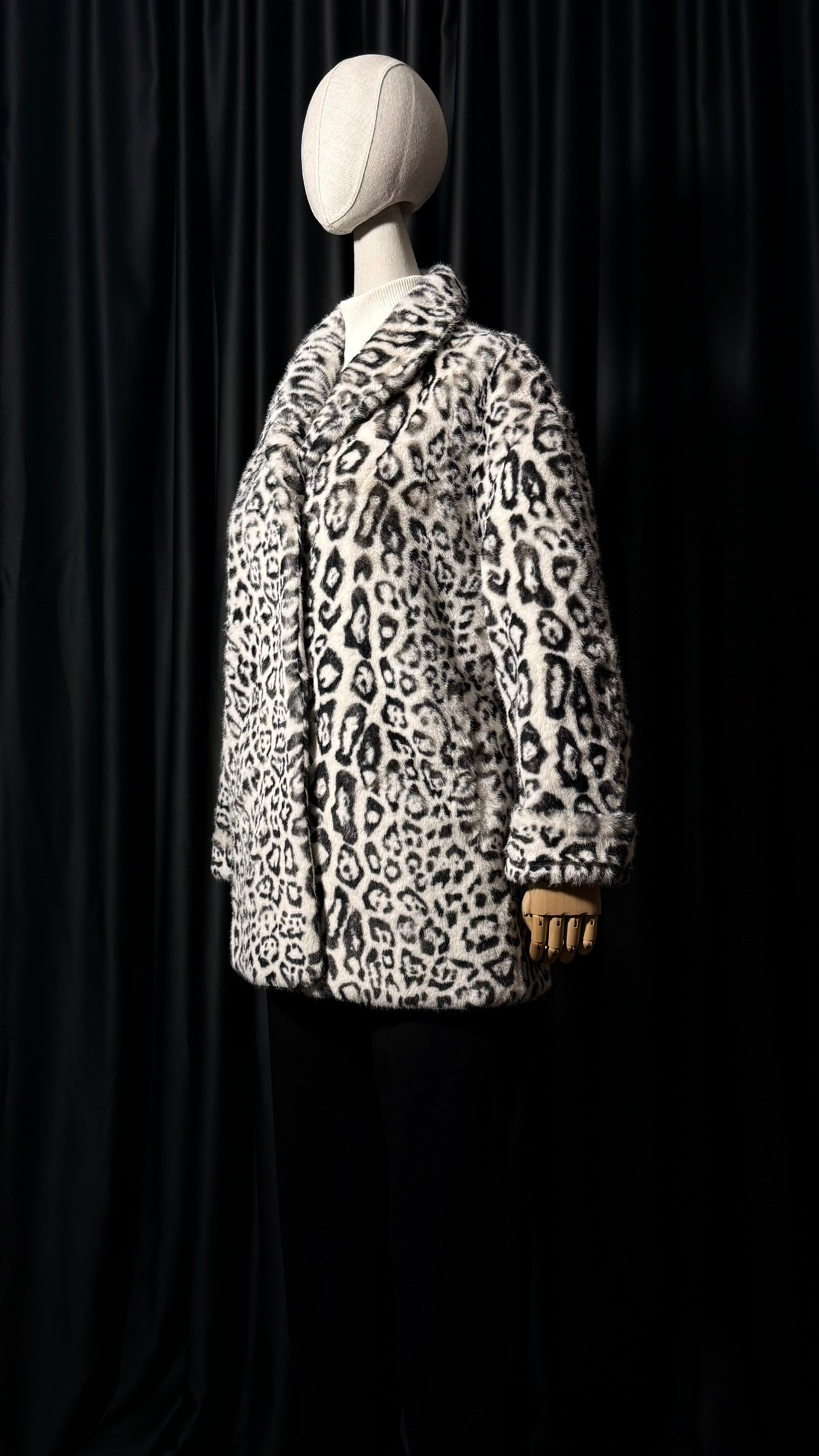 Leopar Desenli Kürk Mont – Trend Seri