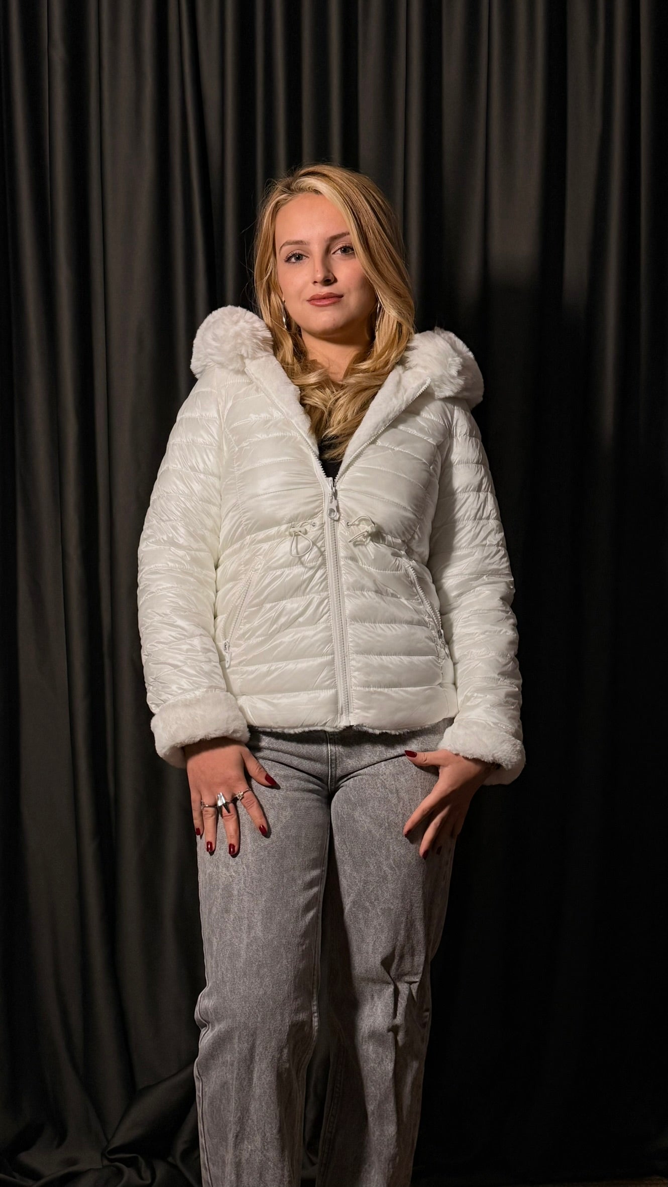 Çift Taraflı Kaz Tüyü Mont