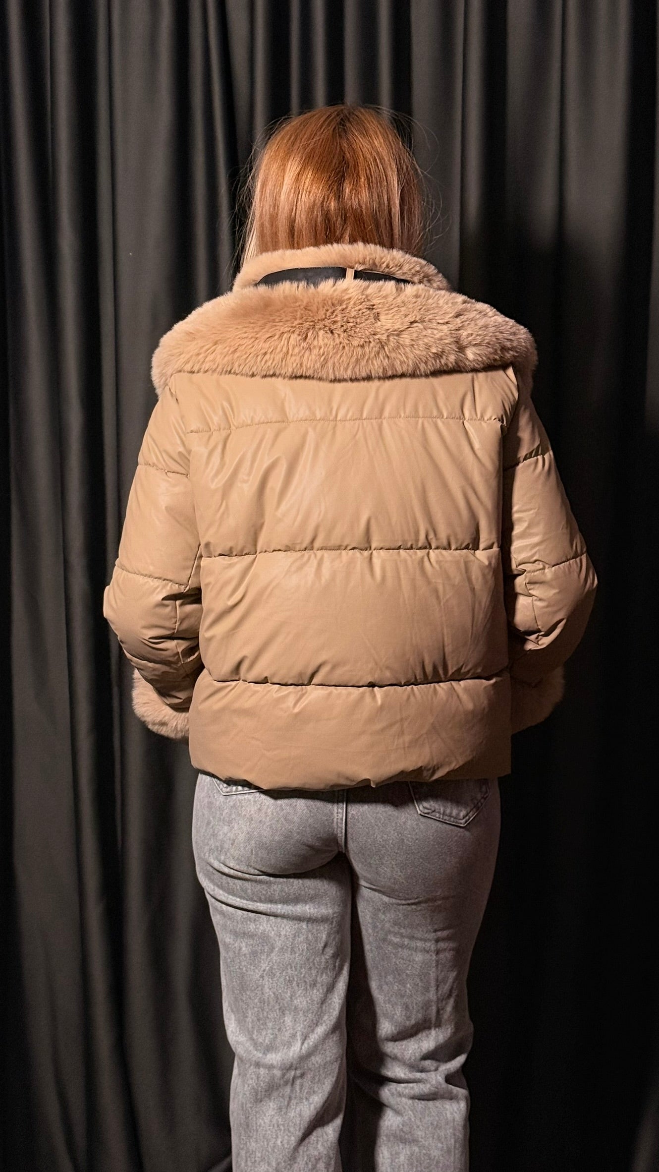 Tensel Deri Şişme Mont