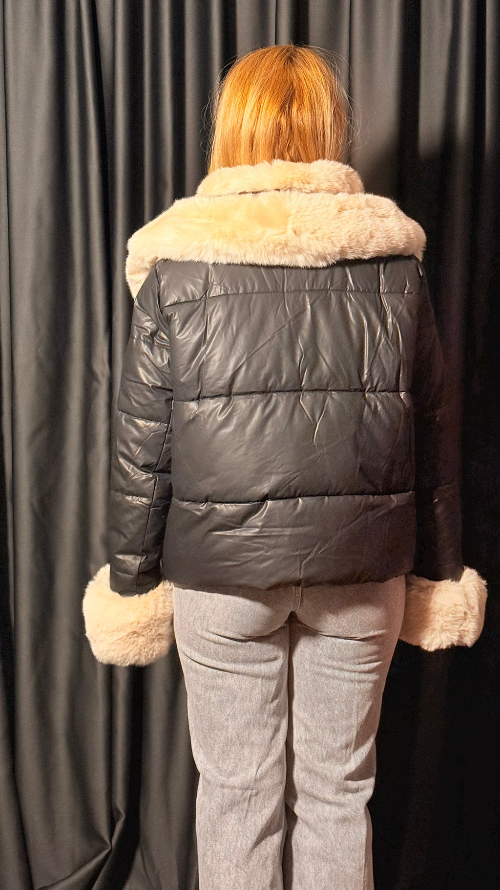 Tansel Deri Şişme Mont