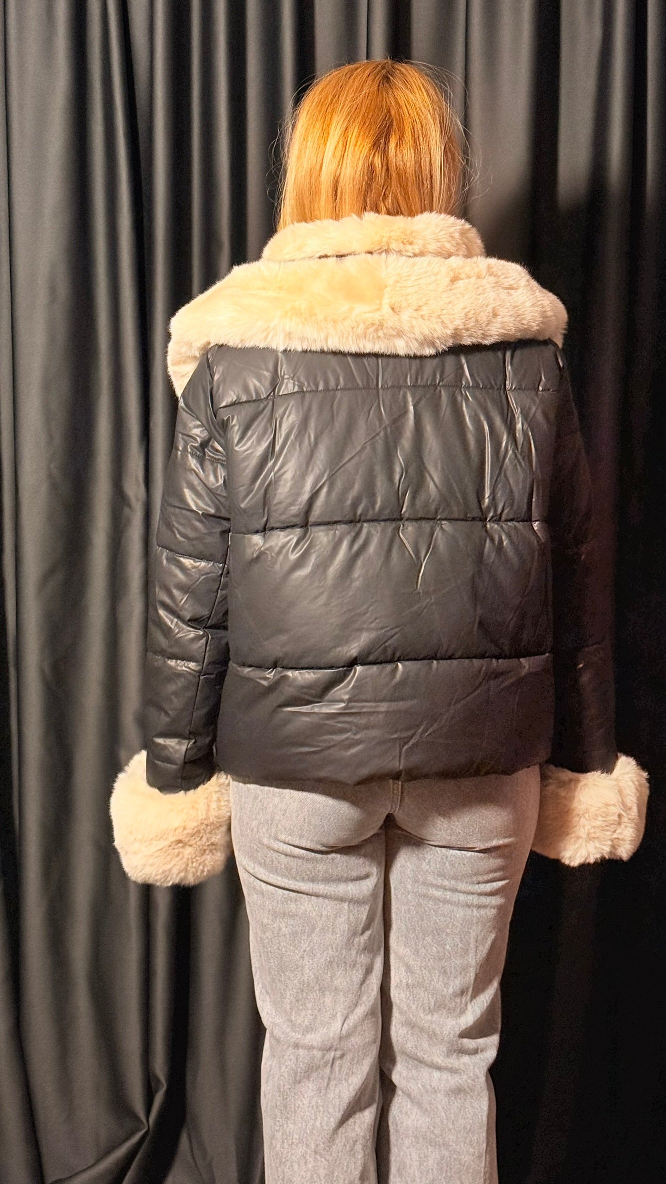 Tansel Deri Şişme Mont