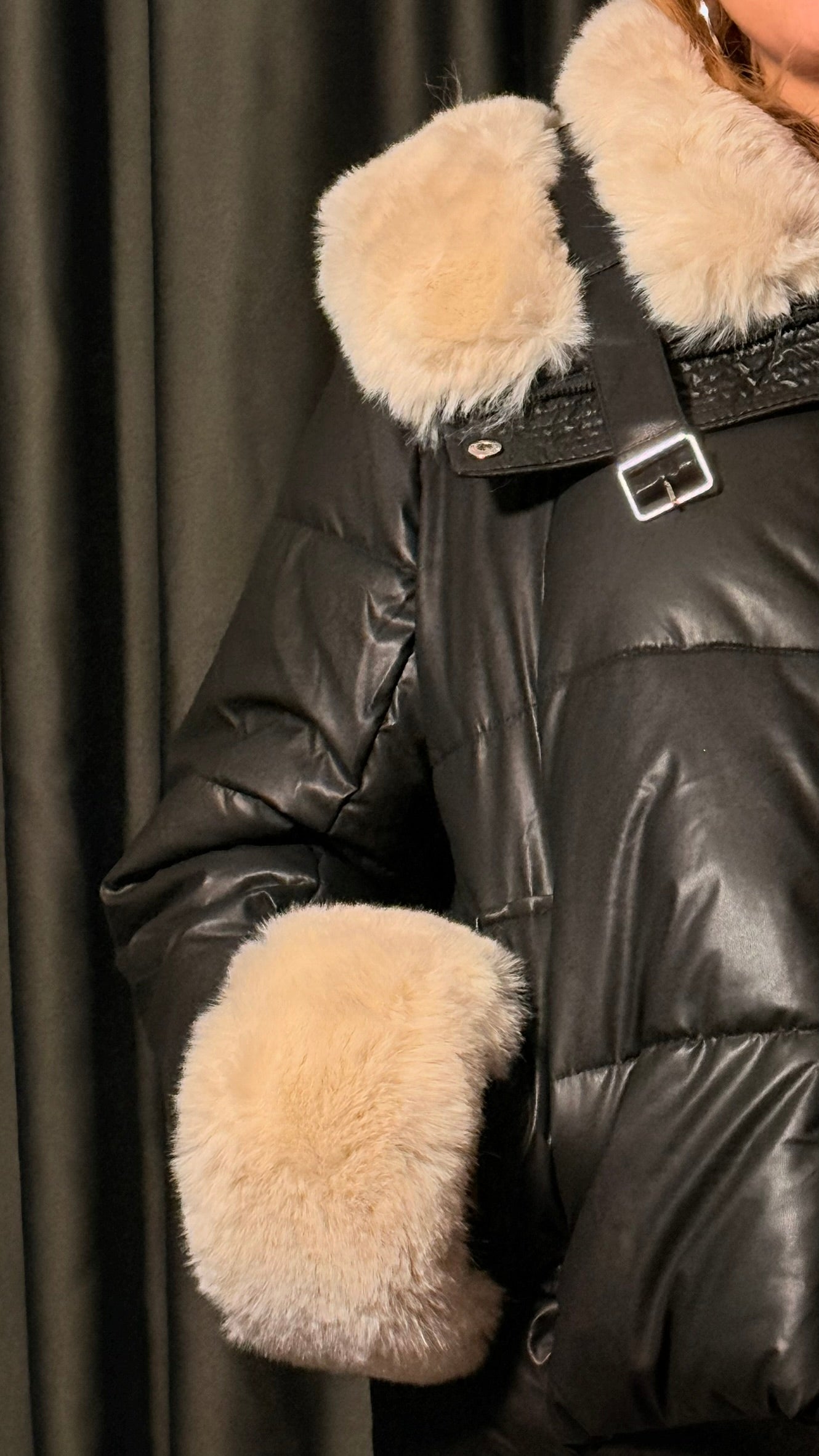 Tansel Deri Şişme Mont