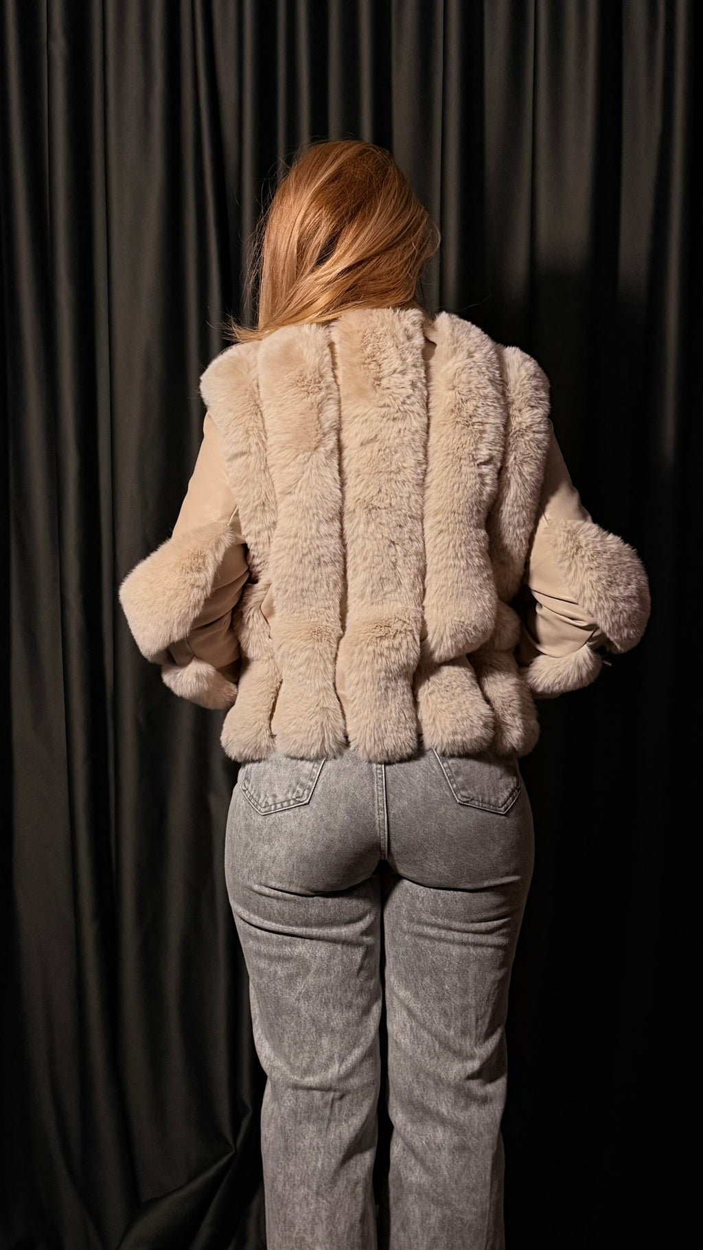 Kürk Tetaylı Deri Mont