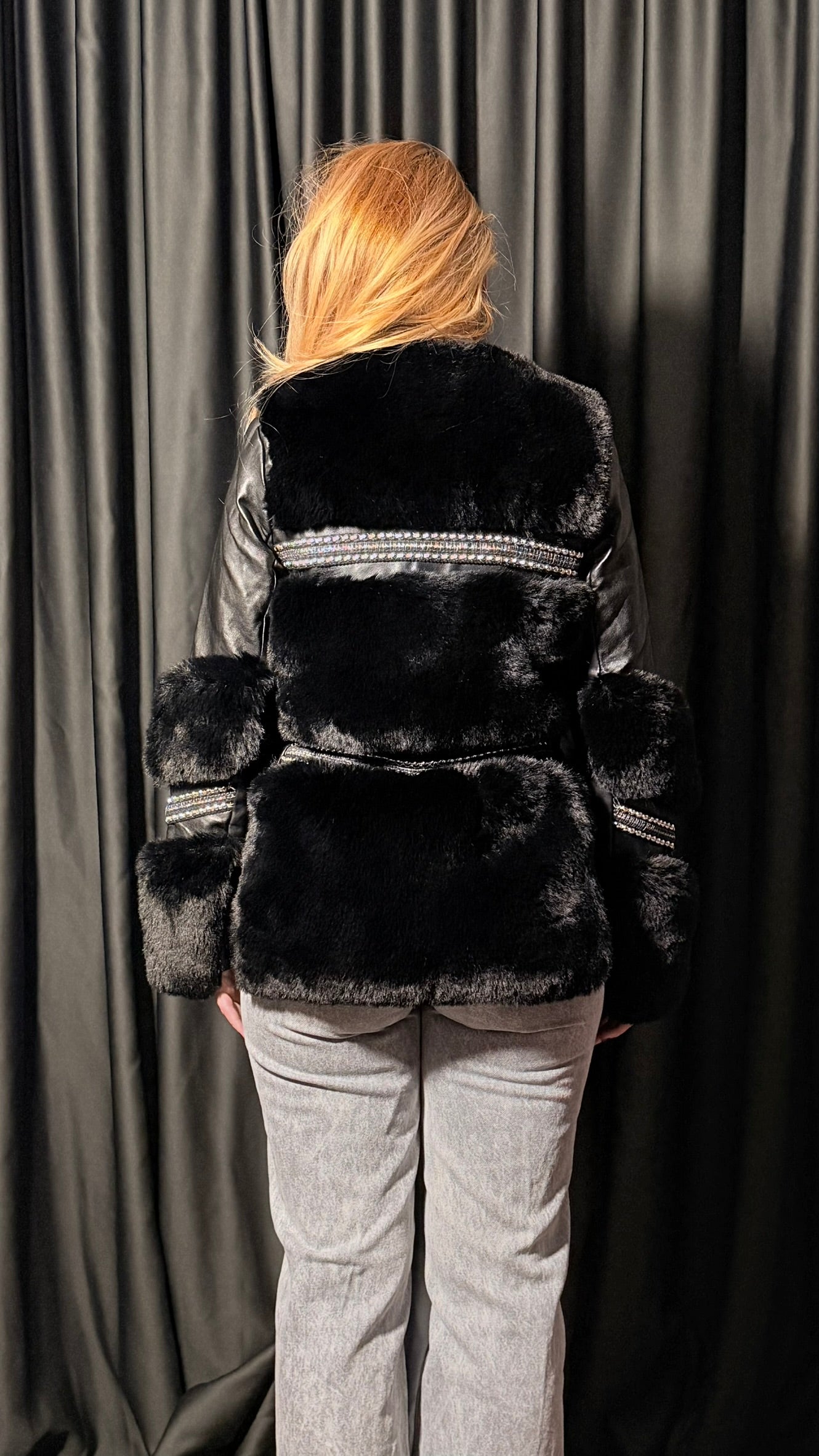 Kürk Detaylı Deri Mont