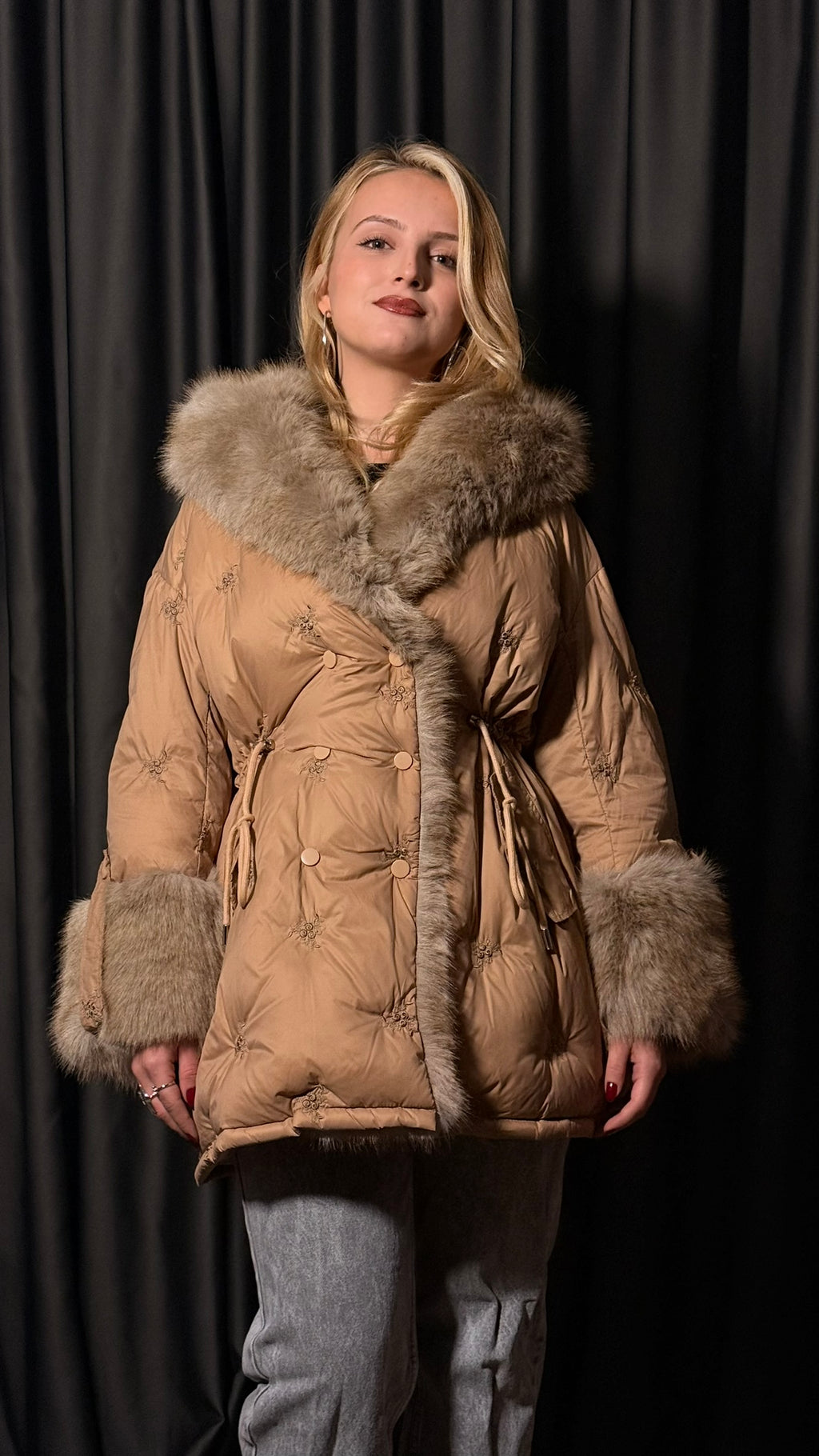 Tasarım Kaz Tüyü Mont