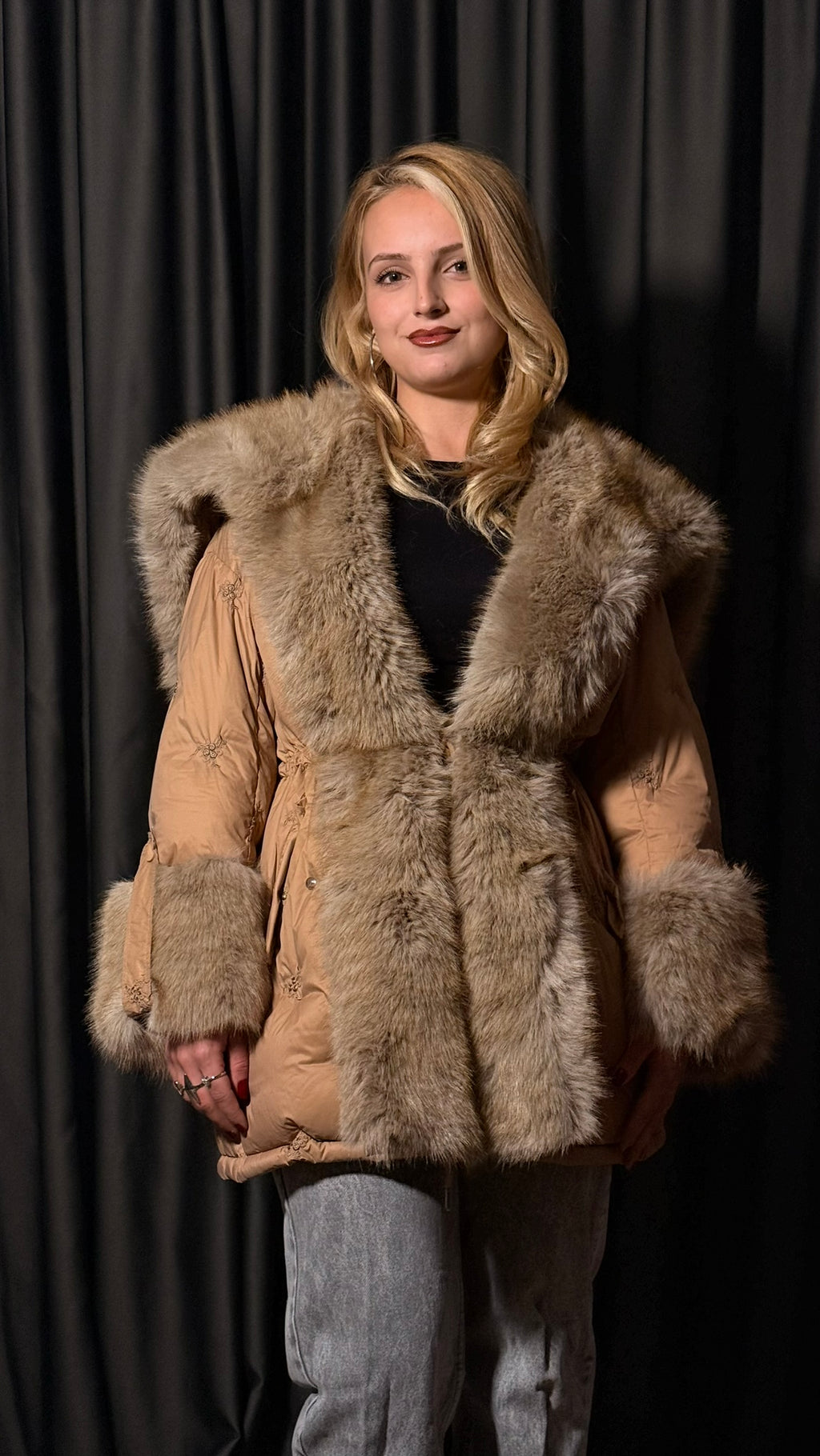 Tasarım Kaz Tüyü Mont