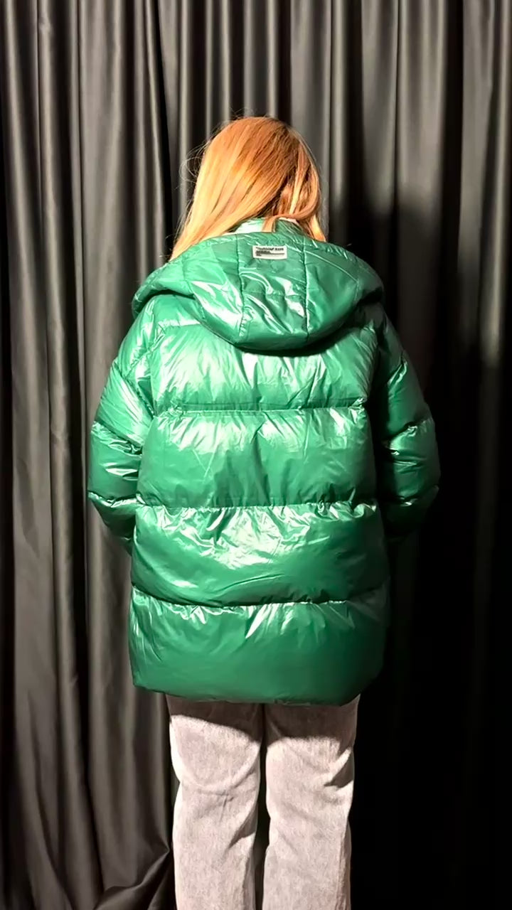 Kaz tüyü tasarım mont